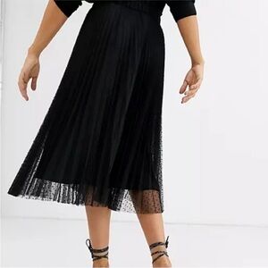 Stradivarius Tulle Skirt black size small